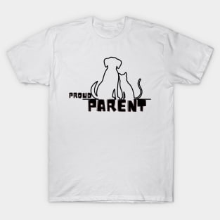 Proud Parent Dog&Cat Owner Designs Gift for animal lovers T-Shirt